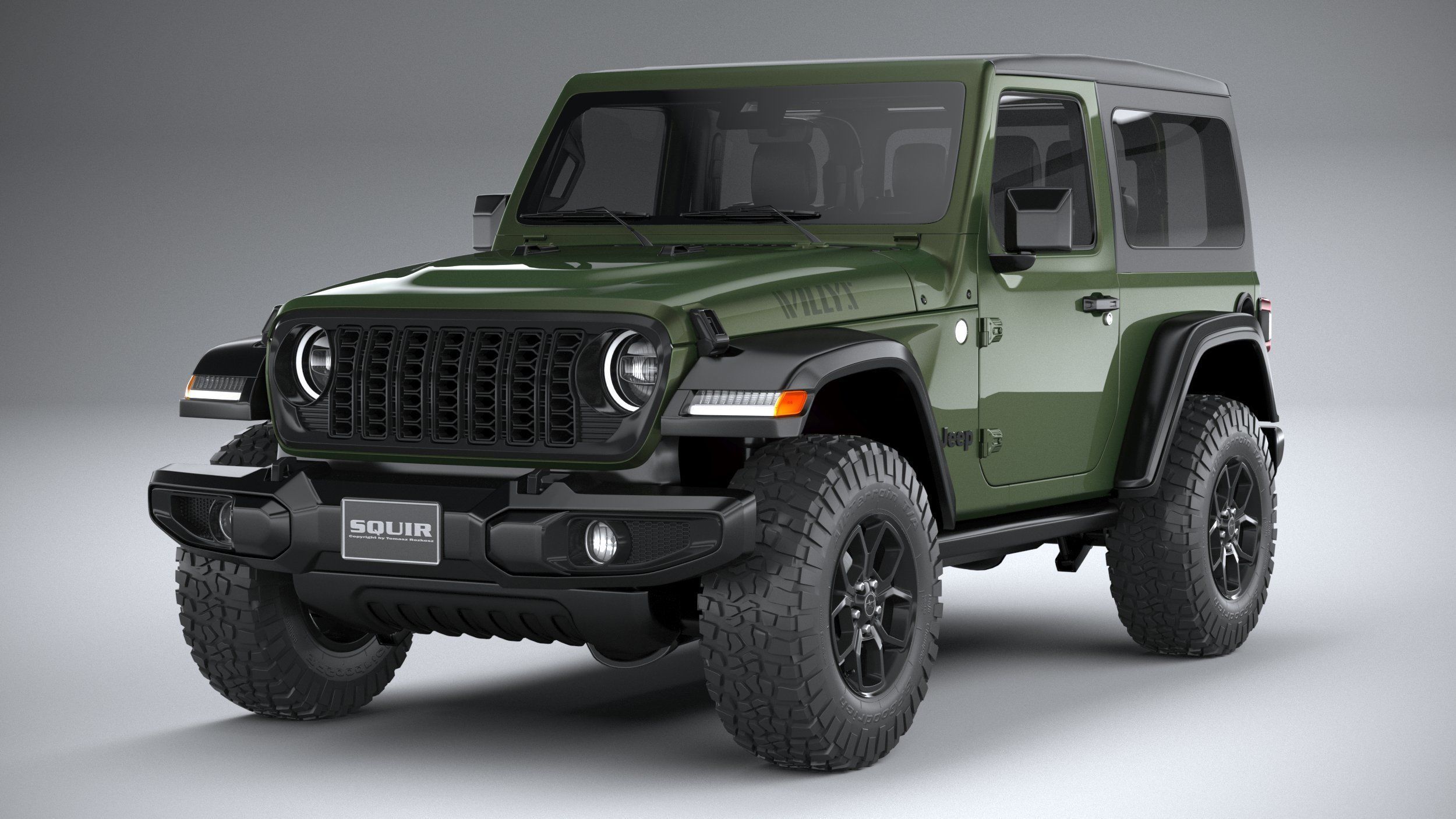 Jeep Wrangler Willys 2024 3D model_2