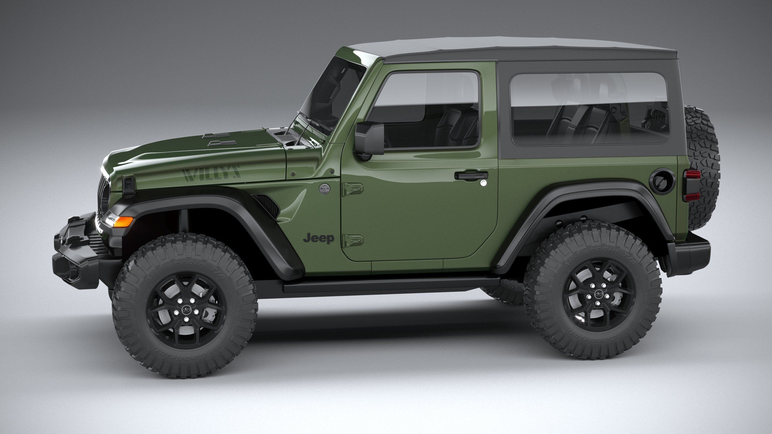 Jeep Wrangler Willys 2024 3D model_8