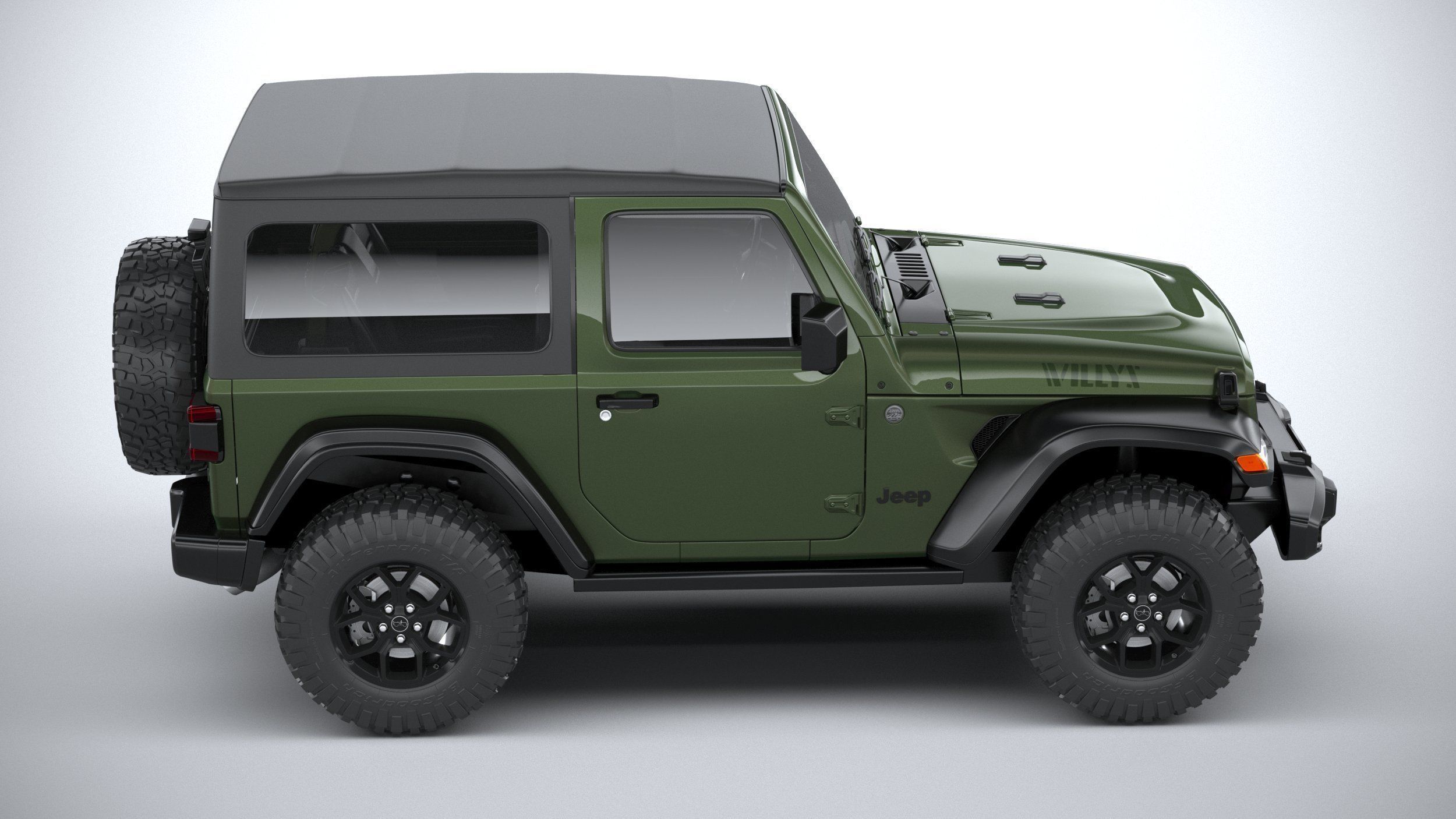 Jeep Wrangler Willys 2024 3D model_11
