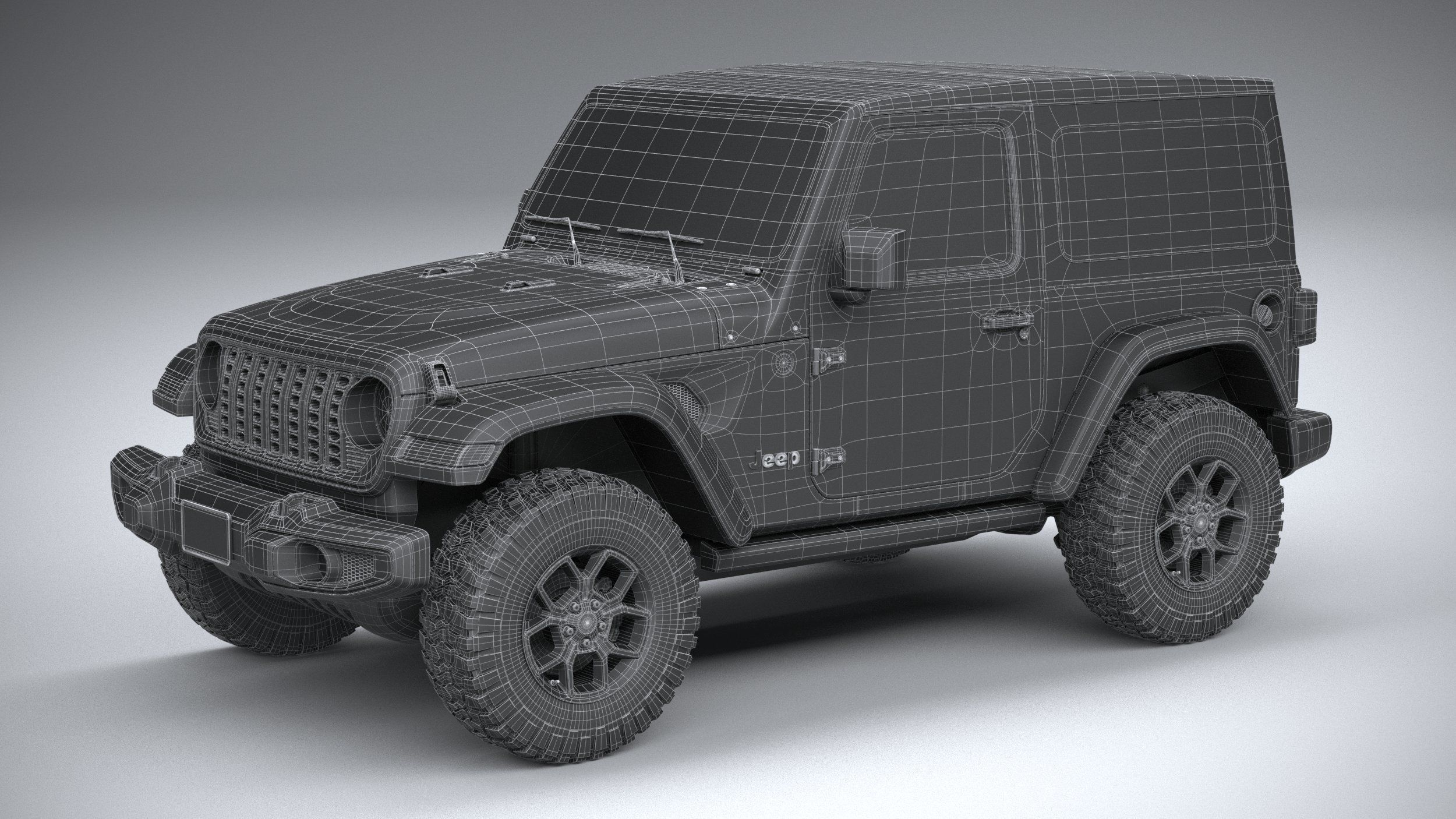 Jeep Wrangler Willys 2024 3D model_35