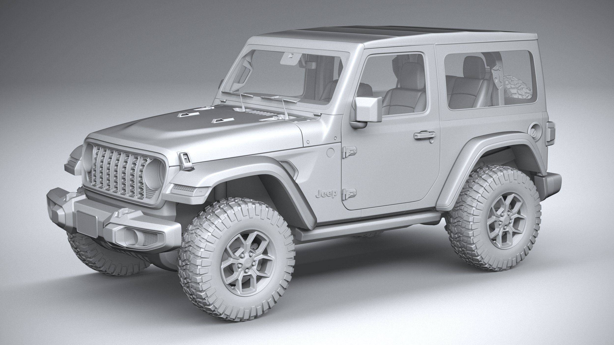 Jeep Wrangler Willys 2024 3D model_19