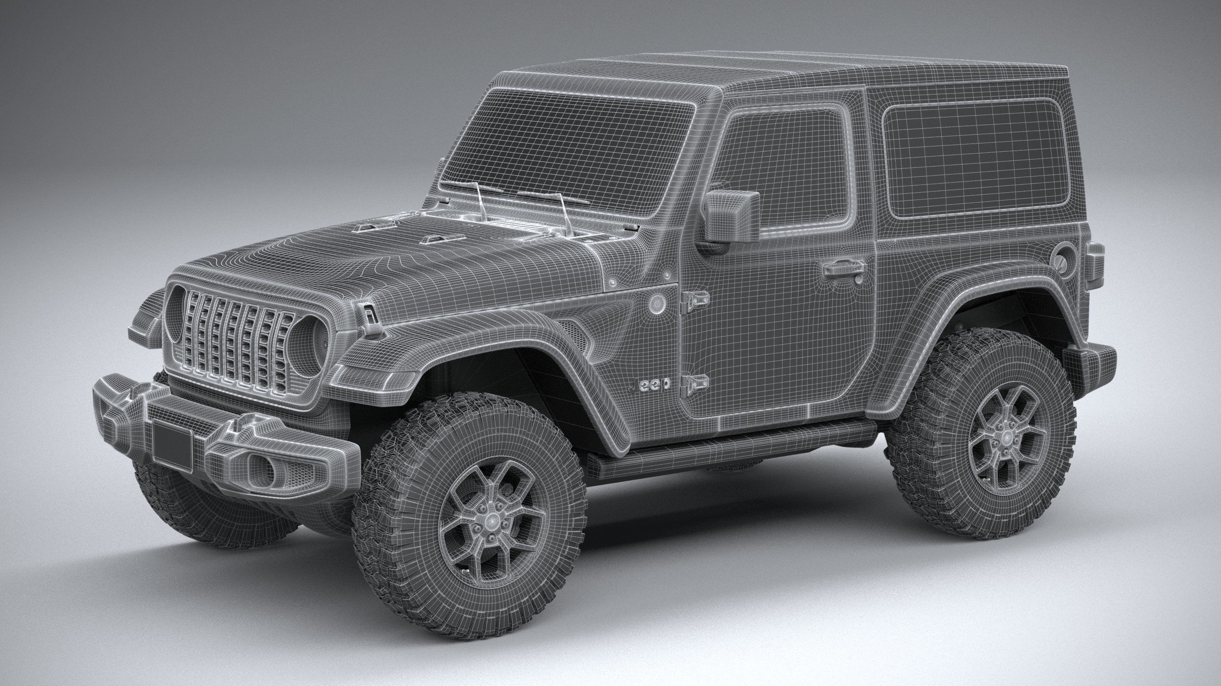 Jeep Wrangler Willys 2024 3D model_33