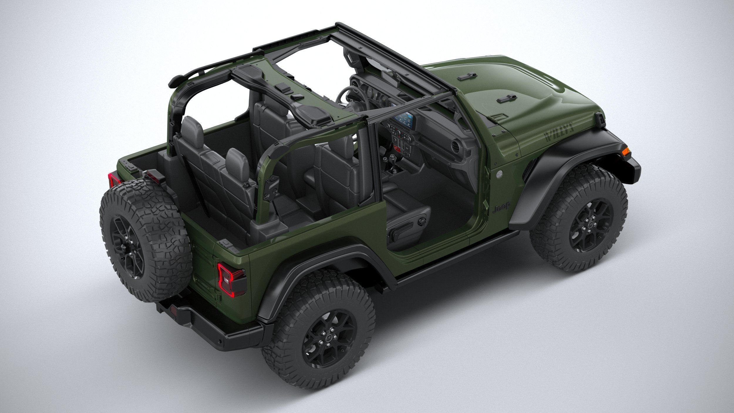 Jeep Wrangler Willys 2024 3D model_31