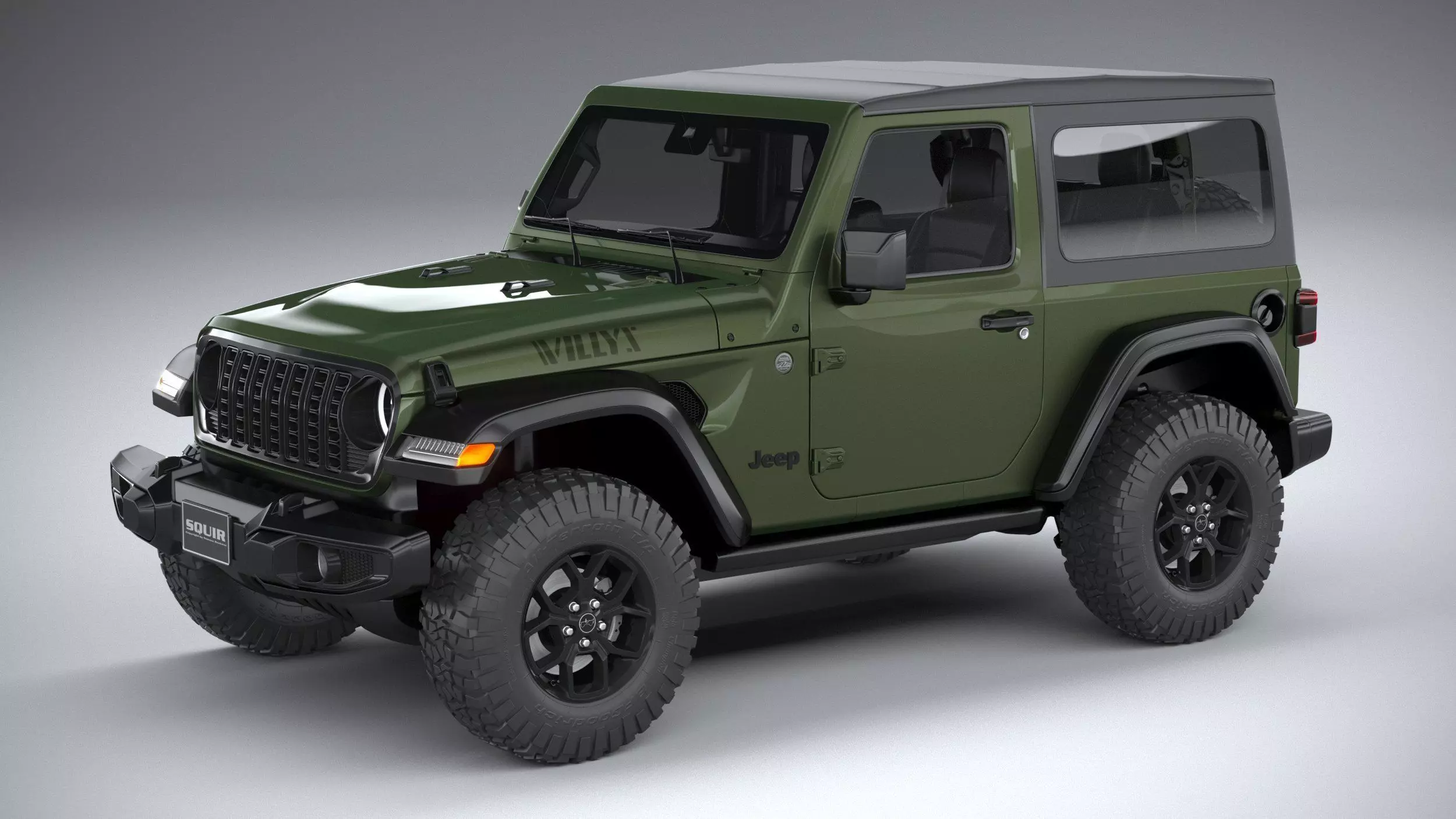 Jeep Wrangler Willys 2024 3D model_0
