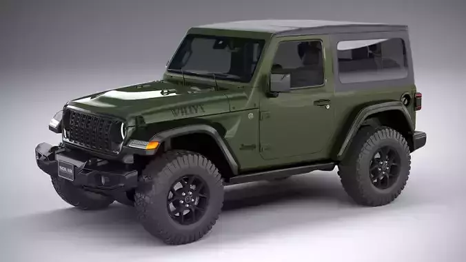 Jeep Wrangler Willys 2024 3D model
