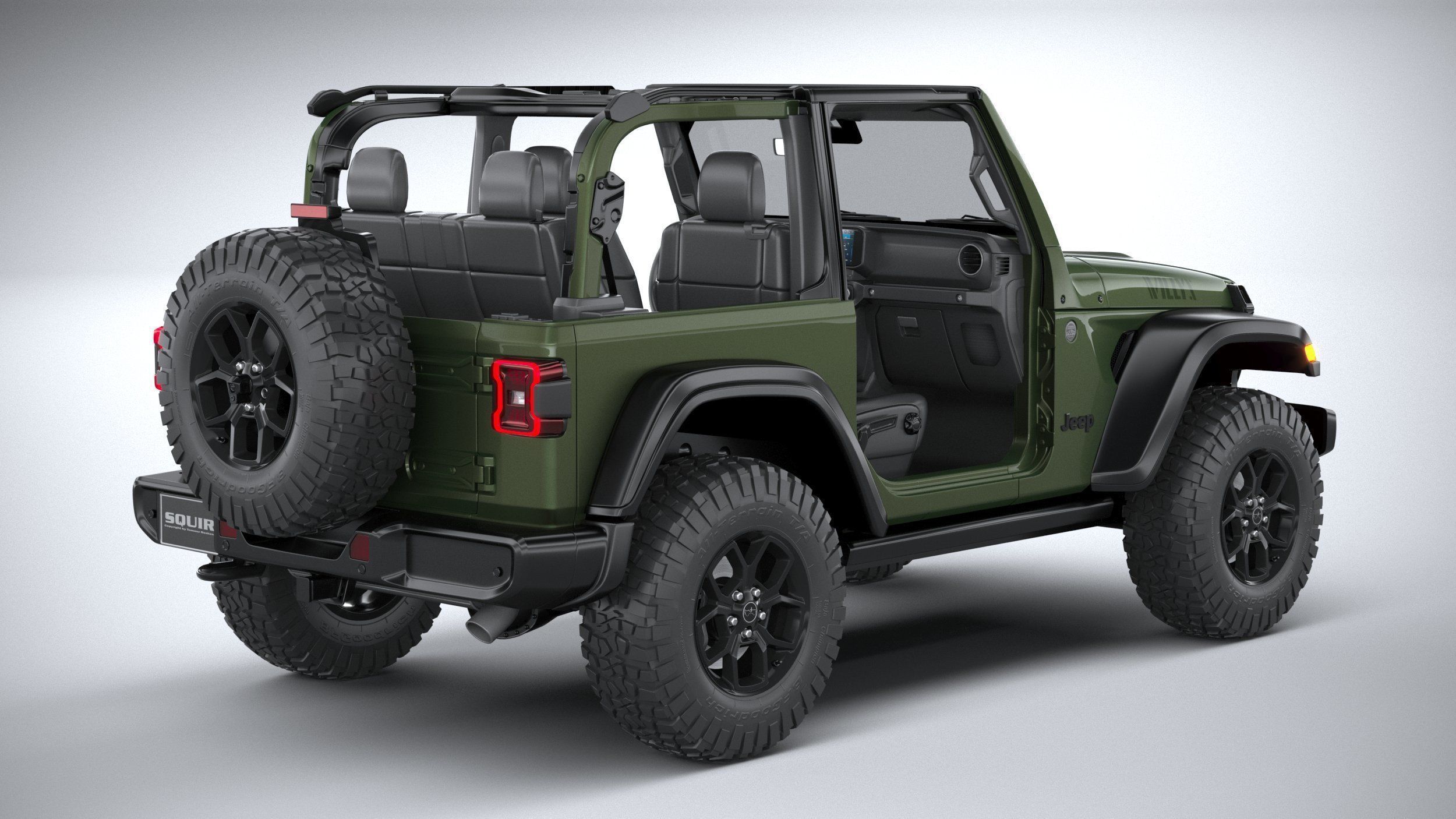 Jeep Wrangler Willys 2024 3D model_32