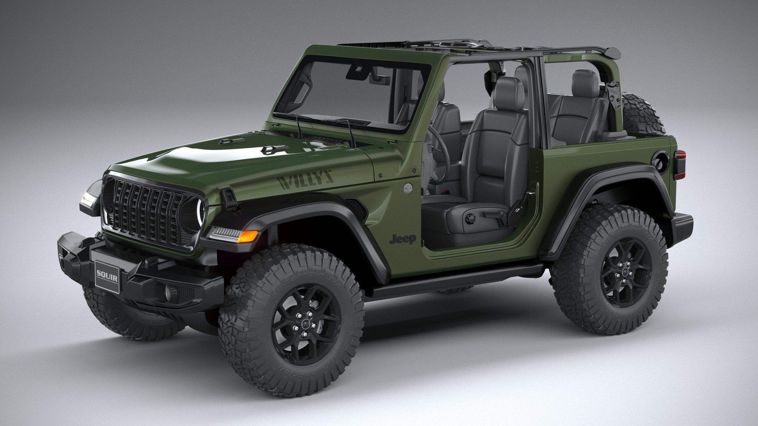 Jeep Wrangler Willys 2024 3D model_29
