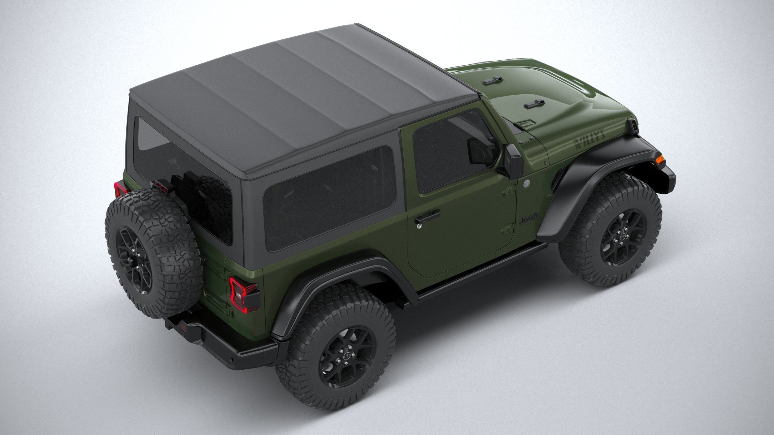 Jeep Wrangler Willys 2024 3D model_10