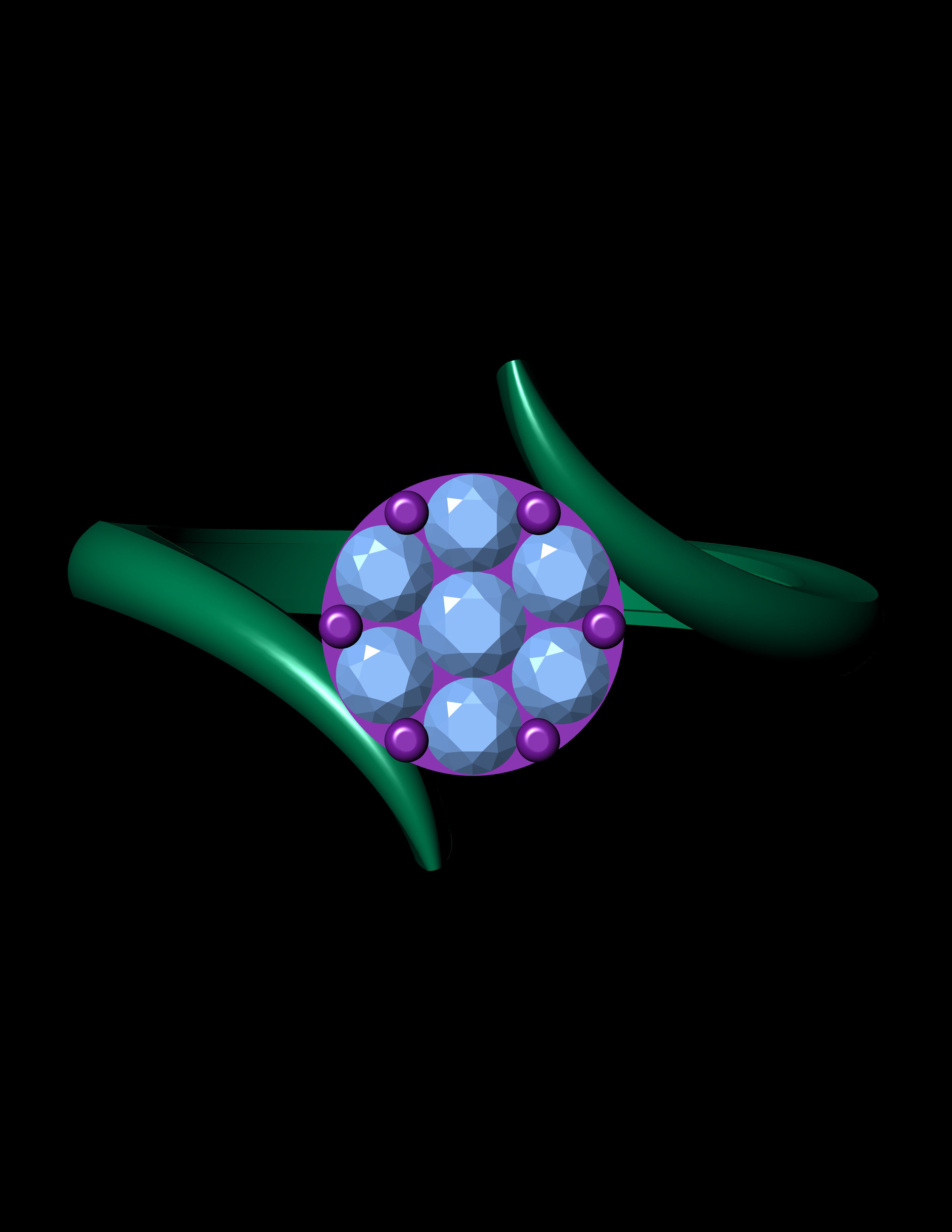 Diamond Invisible Halo Engagement Ring 3D Print Model 3D print model_10