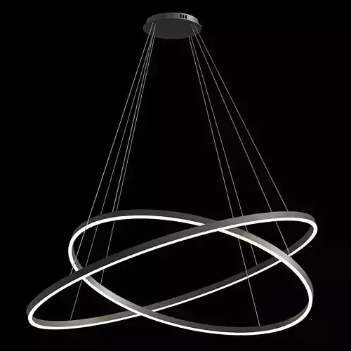 Villa living room big chandelier