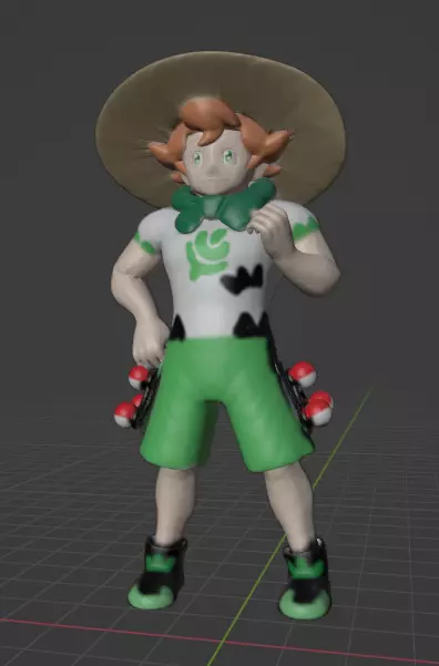 Milo gym leader  3D print model_0