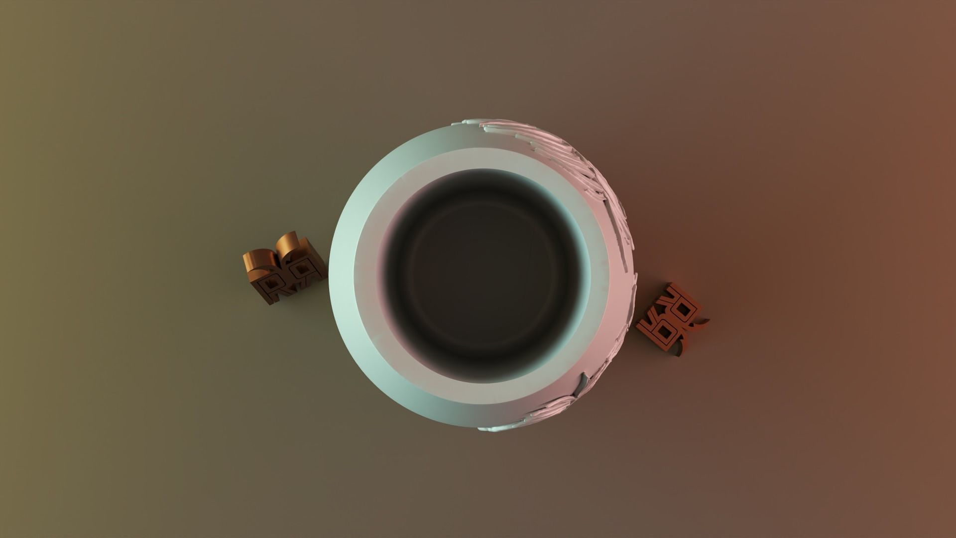 leaf vase 3D print model_3