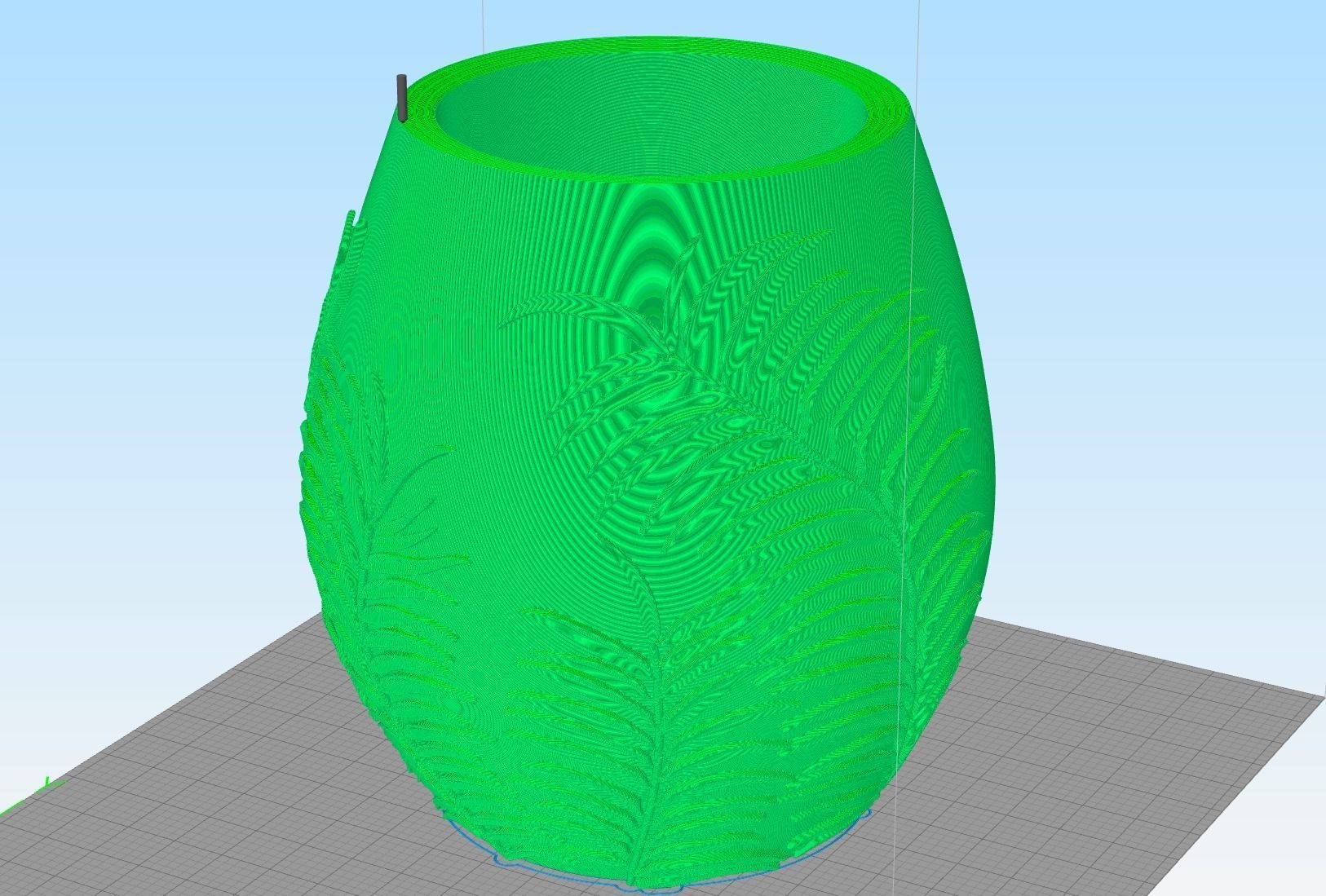 leaf vase 3D print model_6