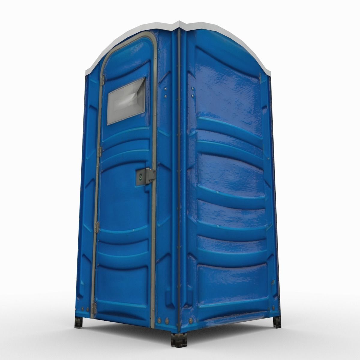 Portable toilet Low-poly 3D model_8