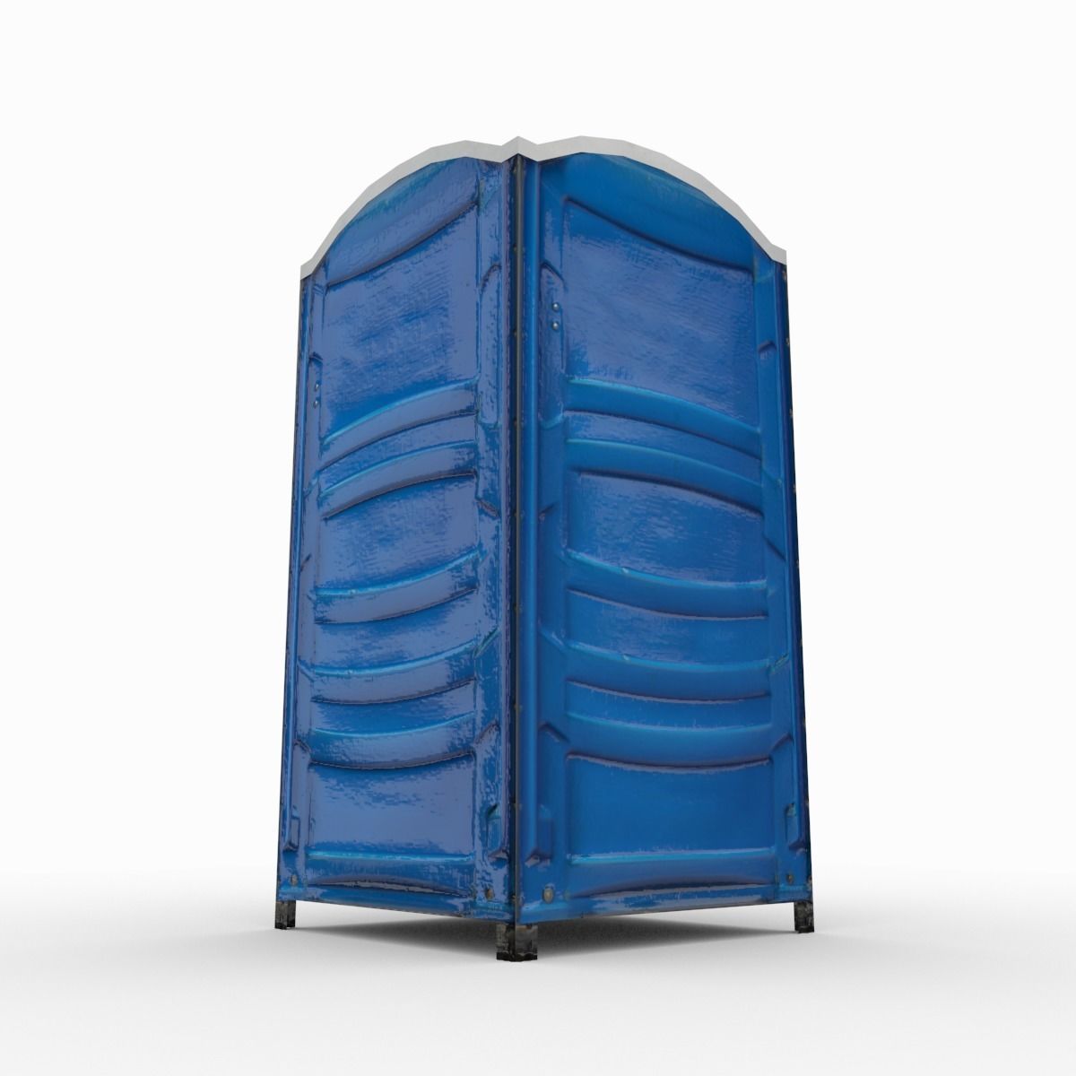 Portable toilet Low-poly 3D model_10