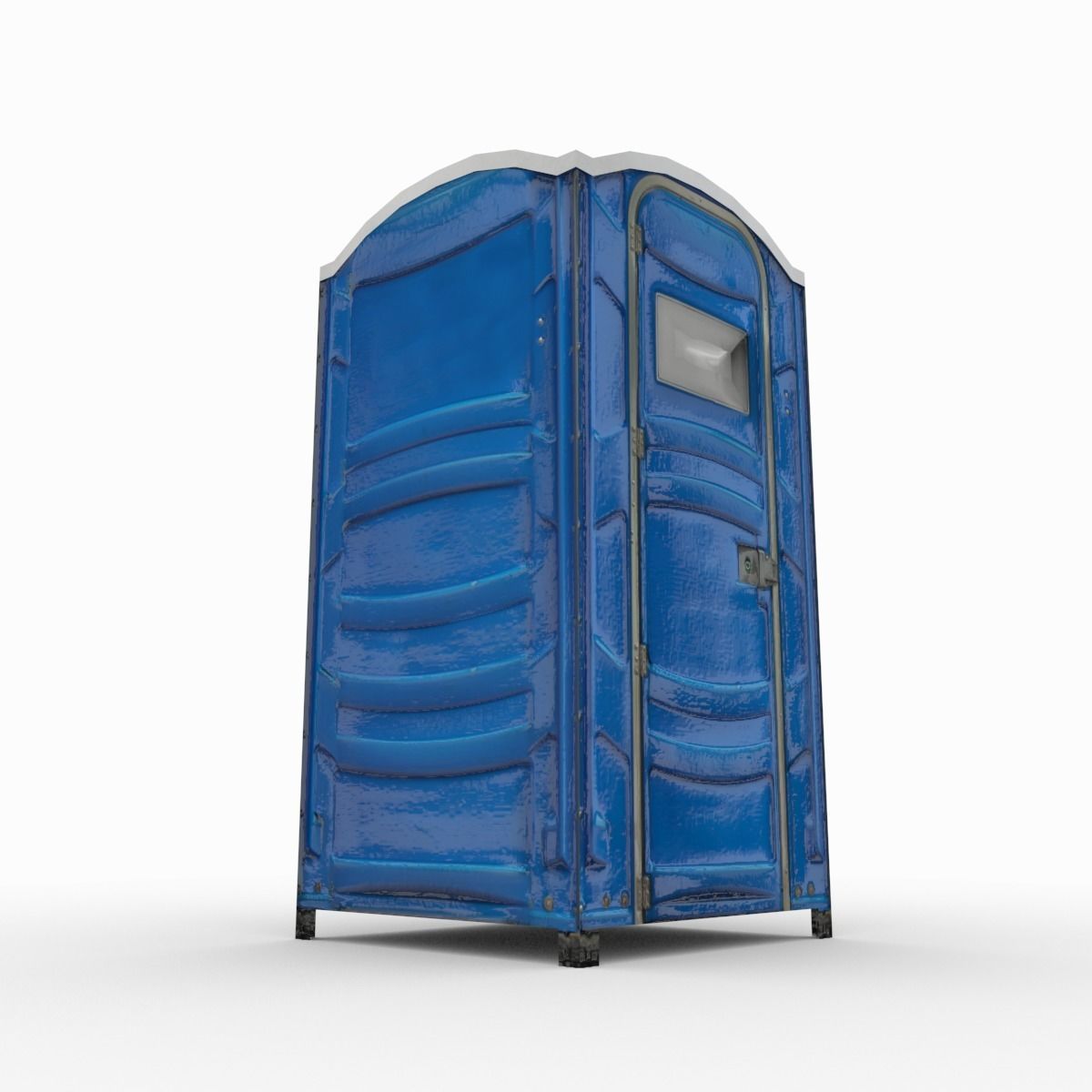 Portable toilet Low-poly 3D model_9