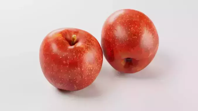 Apple Cameo Variety - 3D Scan Low-poly 3D model