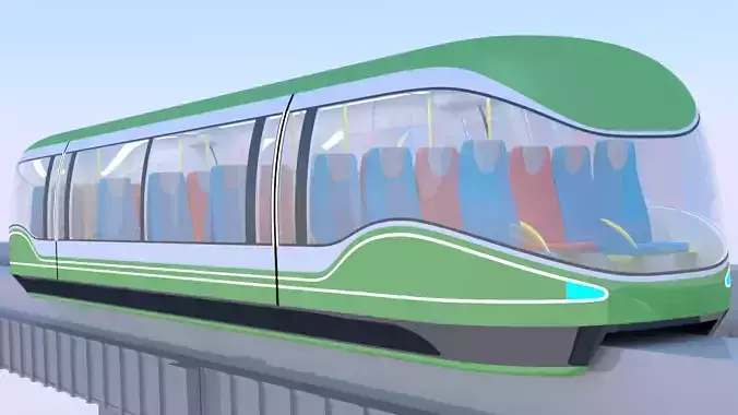 Future monorail train 2023 II