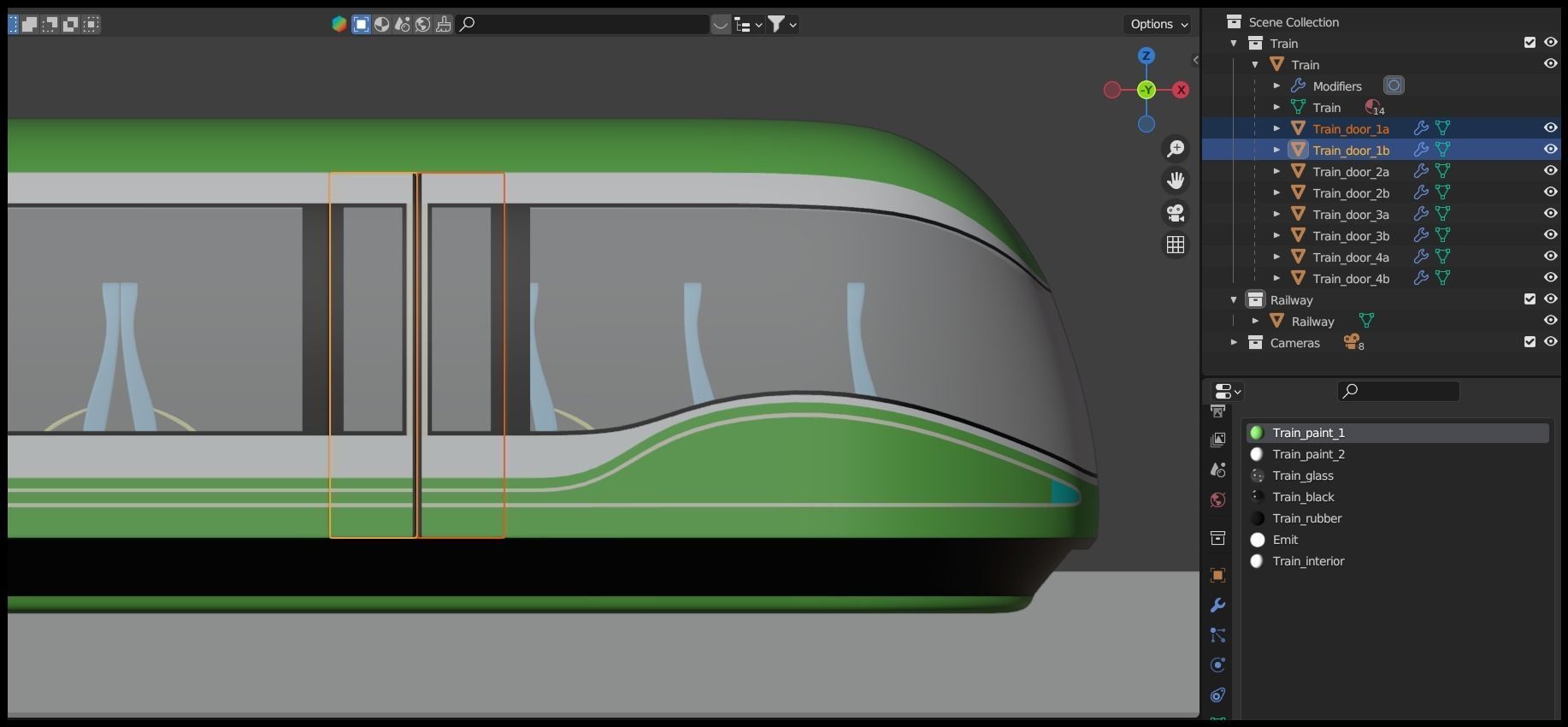 Future monorail train 2023 II 3D model_18