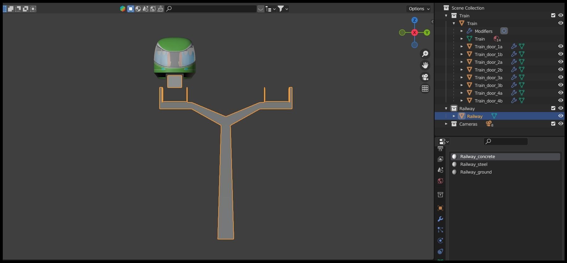 Future monorail train 2023 II 3D model_20