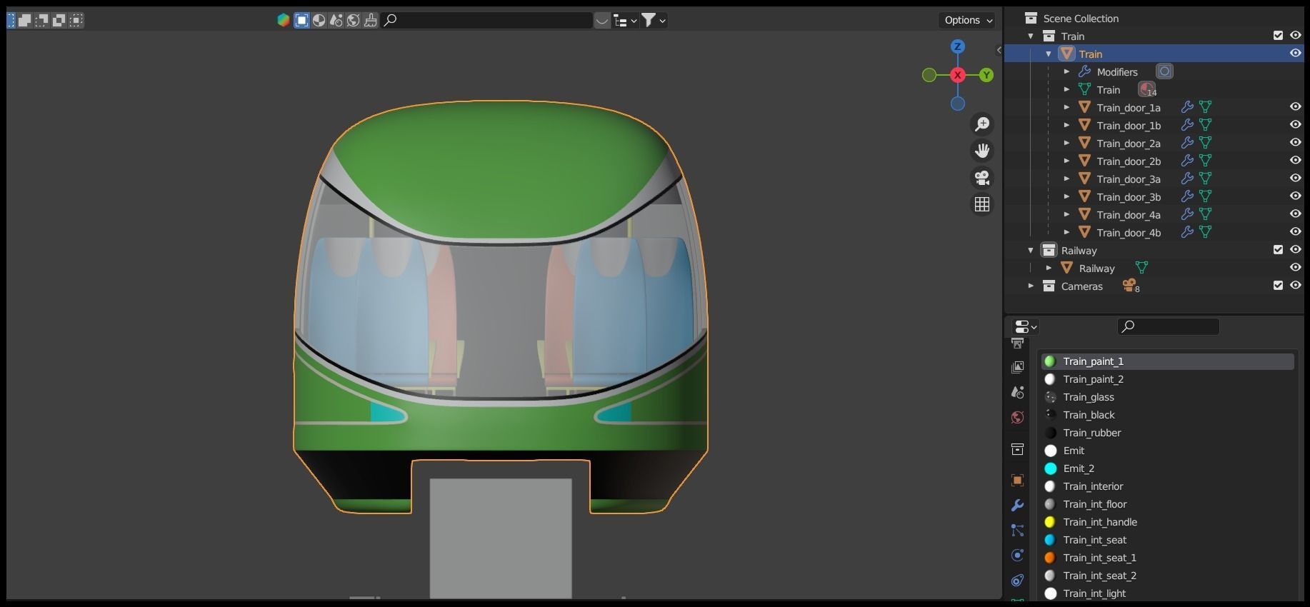 Future monorail train 2023 II 3D model_17