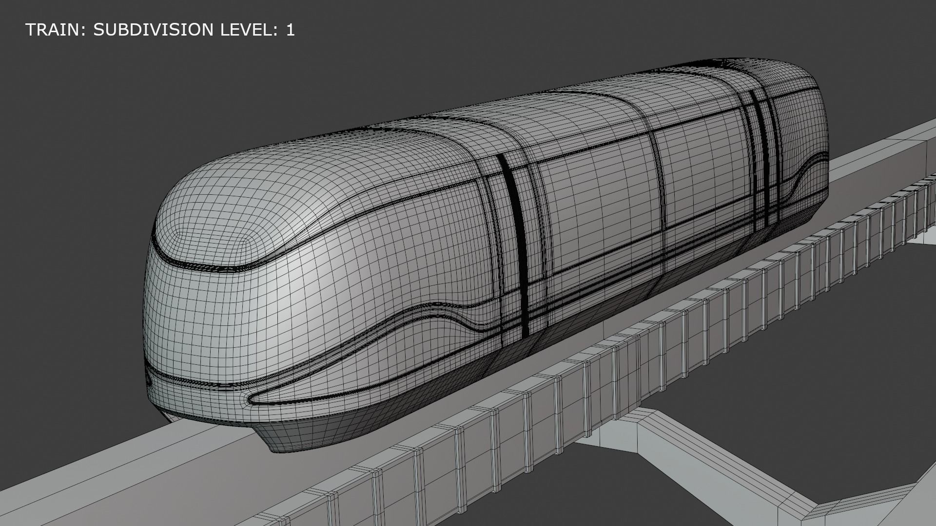 Future monorail train 2023 II 3D model_5