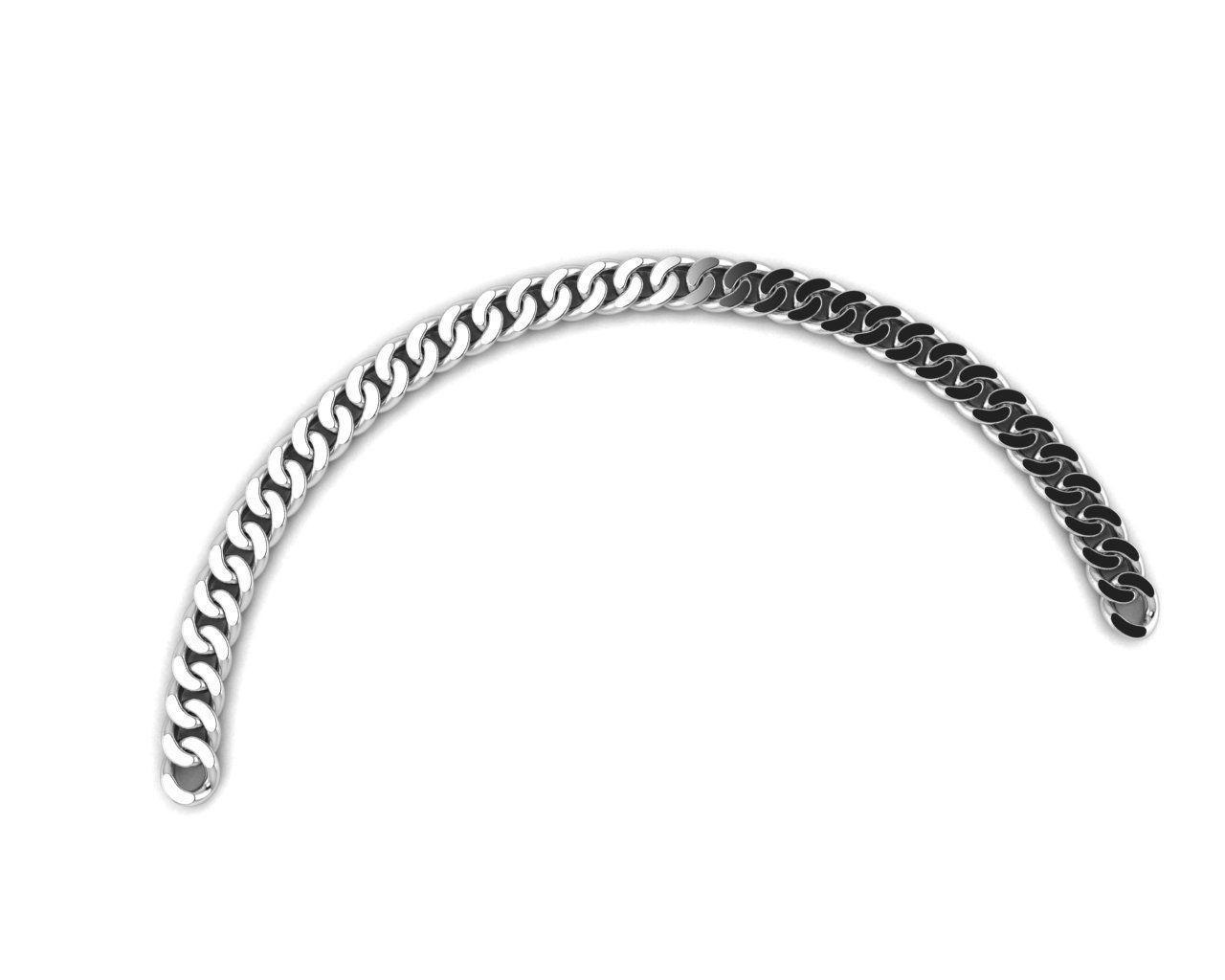 Cuban chain 3D print model 3D print model_7