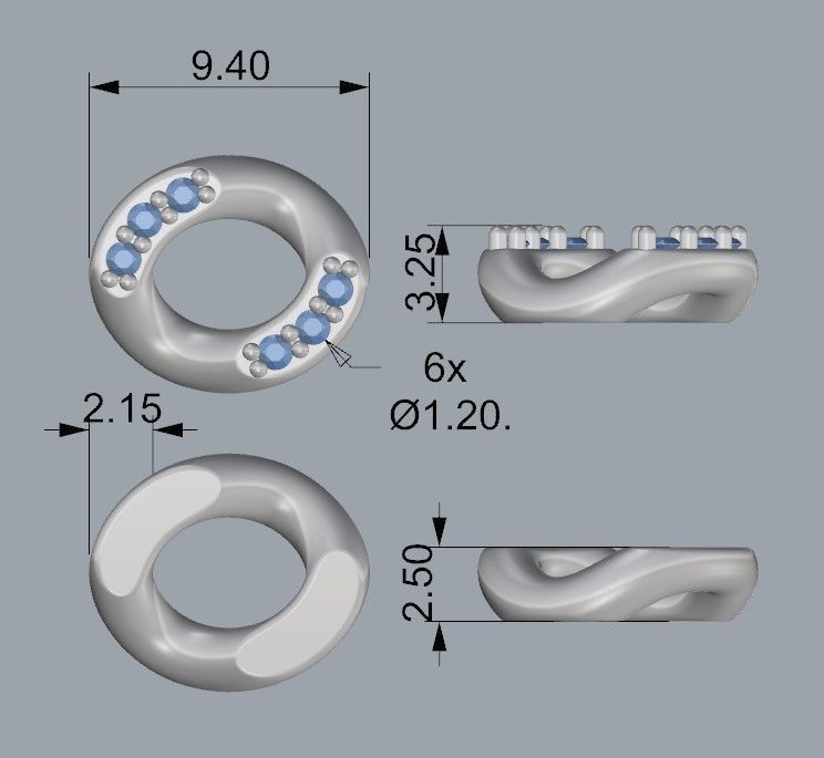Cuban chain 3D print model 3D print model_10