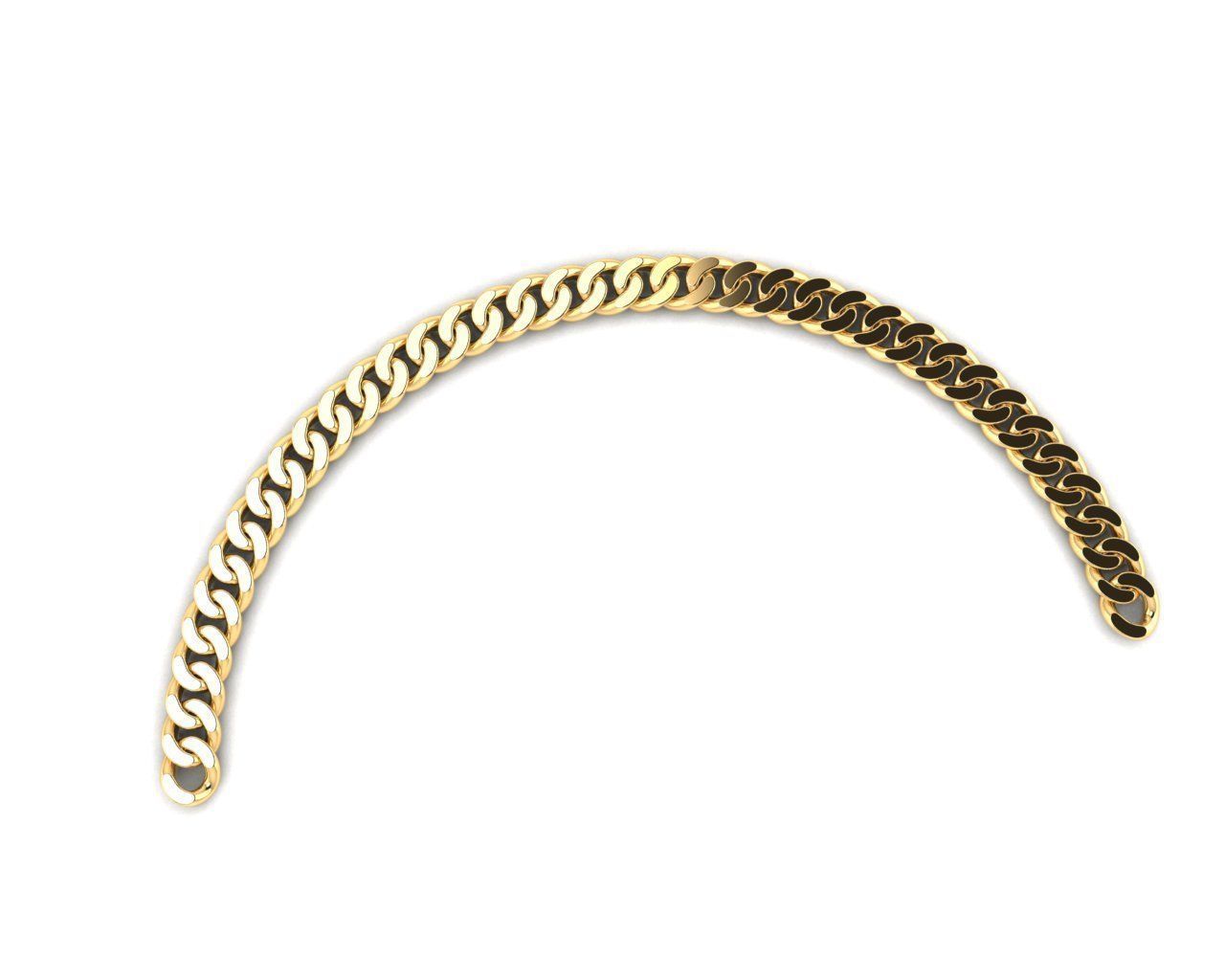 Cuban chain 3D print model 3D print model_3