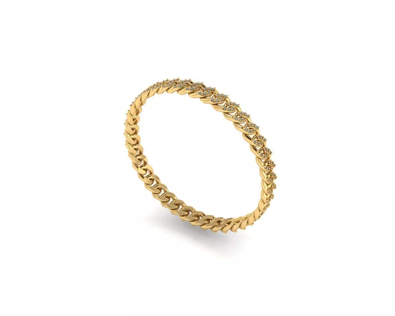 Cuban chain 3D print model 3D print model_0