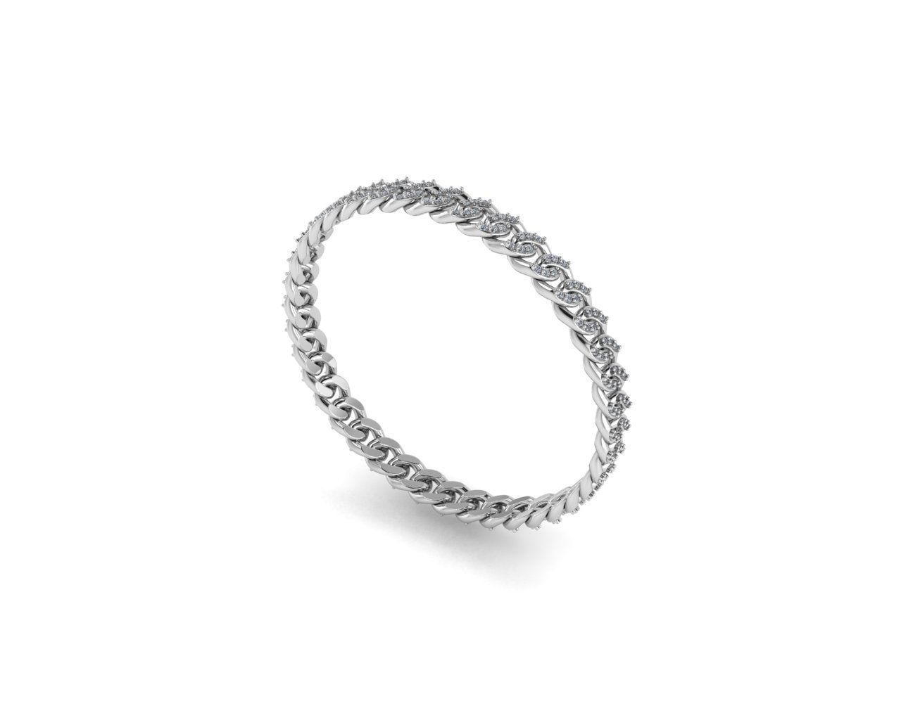 Cuban chain 3D print model 3D print model_6