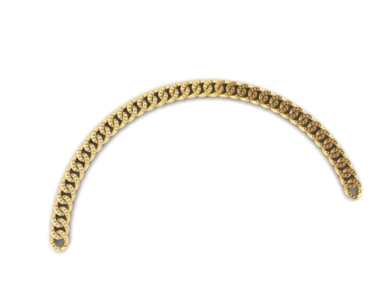 Cuban chain 3D print model 3D print model_1