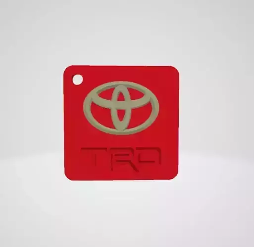 Toyota TRD keychain 3D print model
