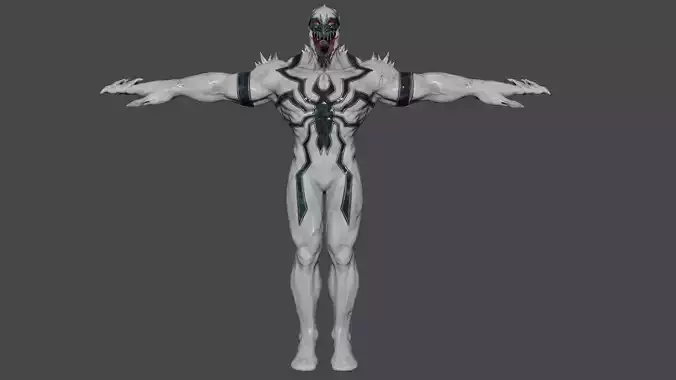 Anti Venom Low-poly 3D model