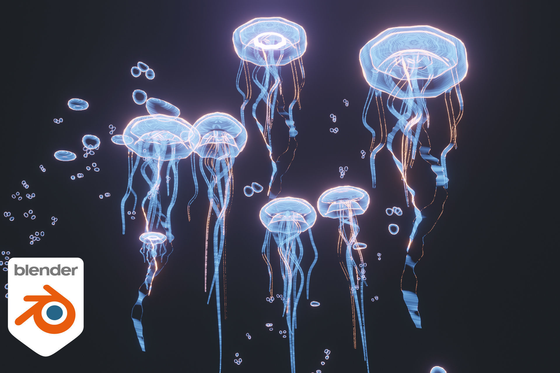 JellyFish Hologram 3D model_6