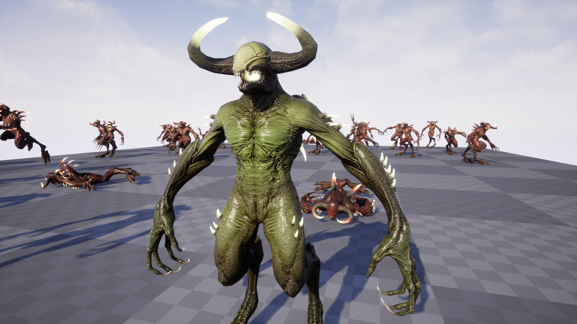 Faceless Demon 2 Low-poly 3D model_23