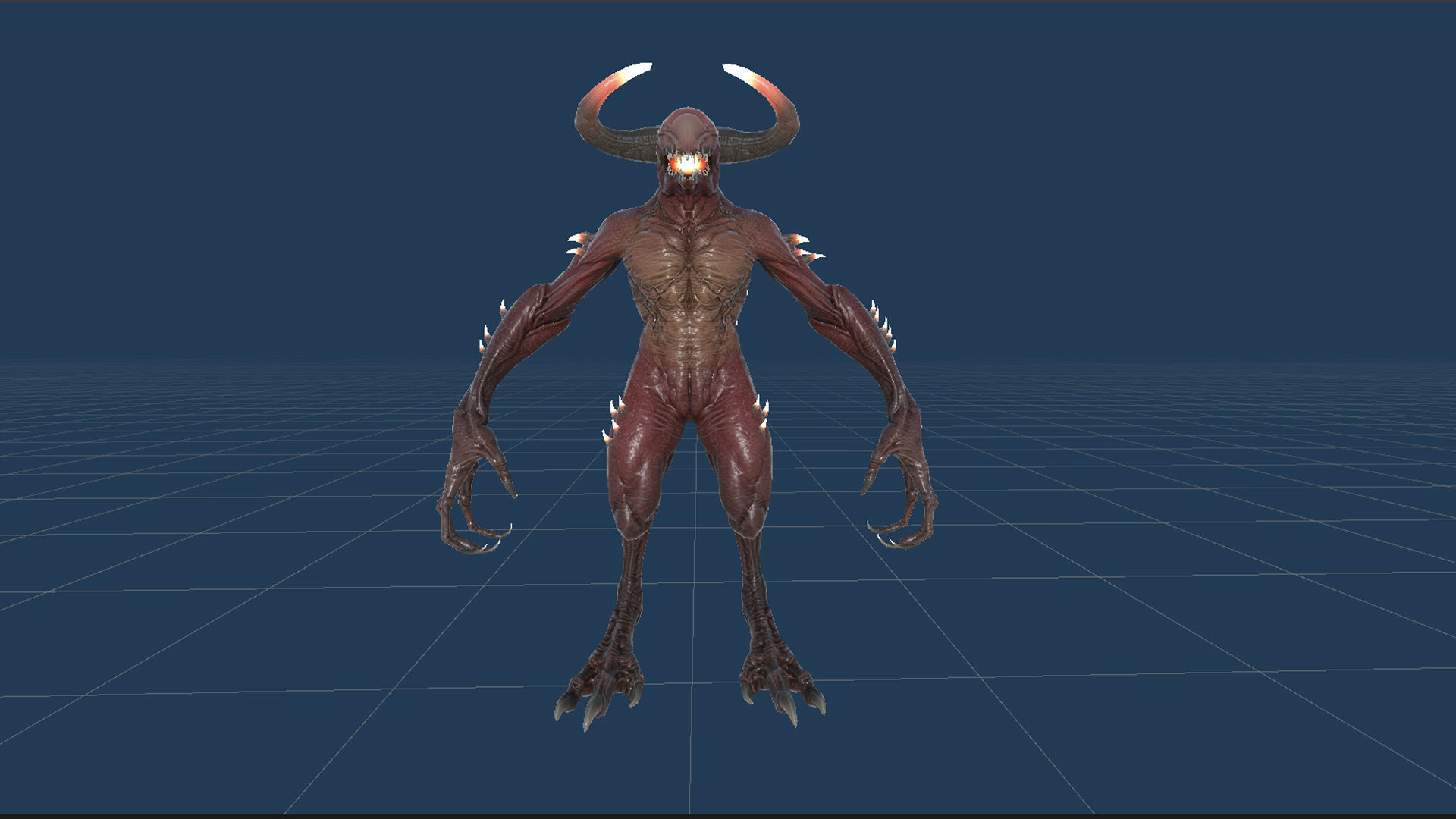 Faceless Demon 2 Low-poly 3D model_26