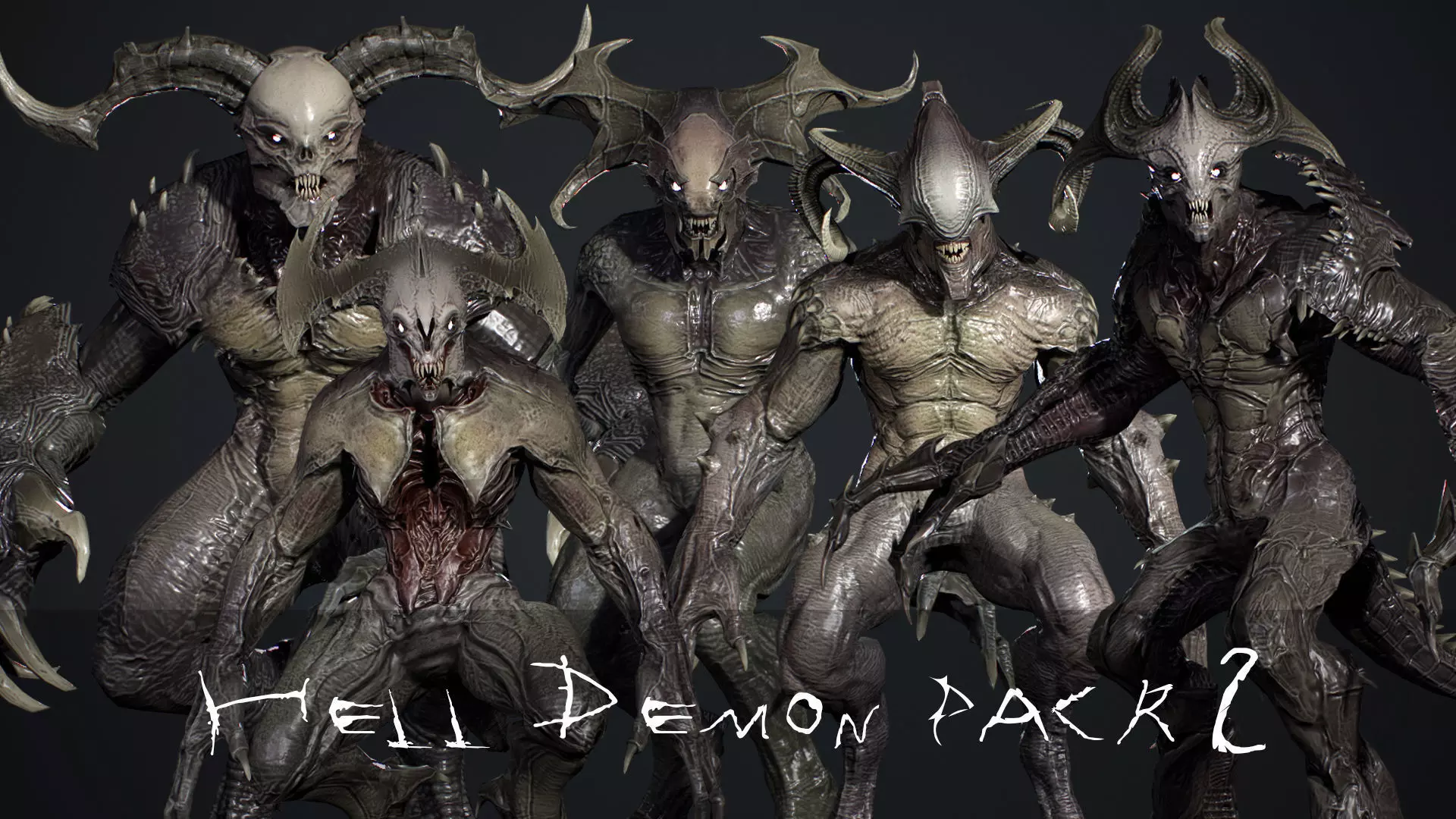 Hell Demon Pack 2 3D Model Collection_0