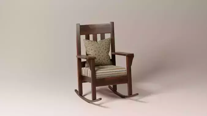 Vintage Cozy Rocking Chair