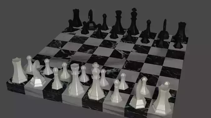 Chess set 3D print model