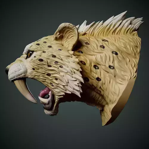 Smilodon Head  3D print model