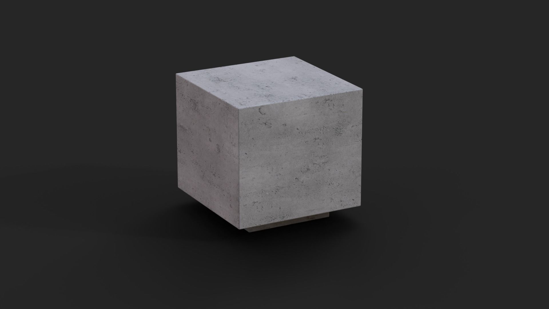 Collection of two Concrete benches Low-Poly  Low-poly 3D model_2