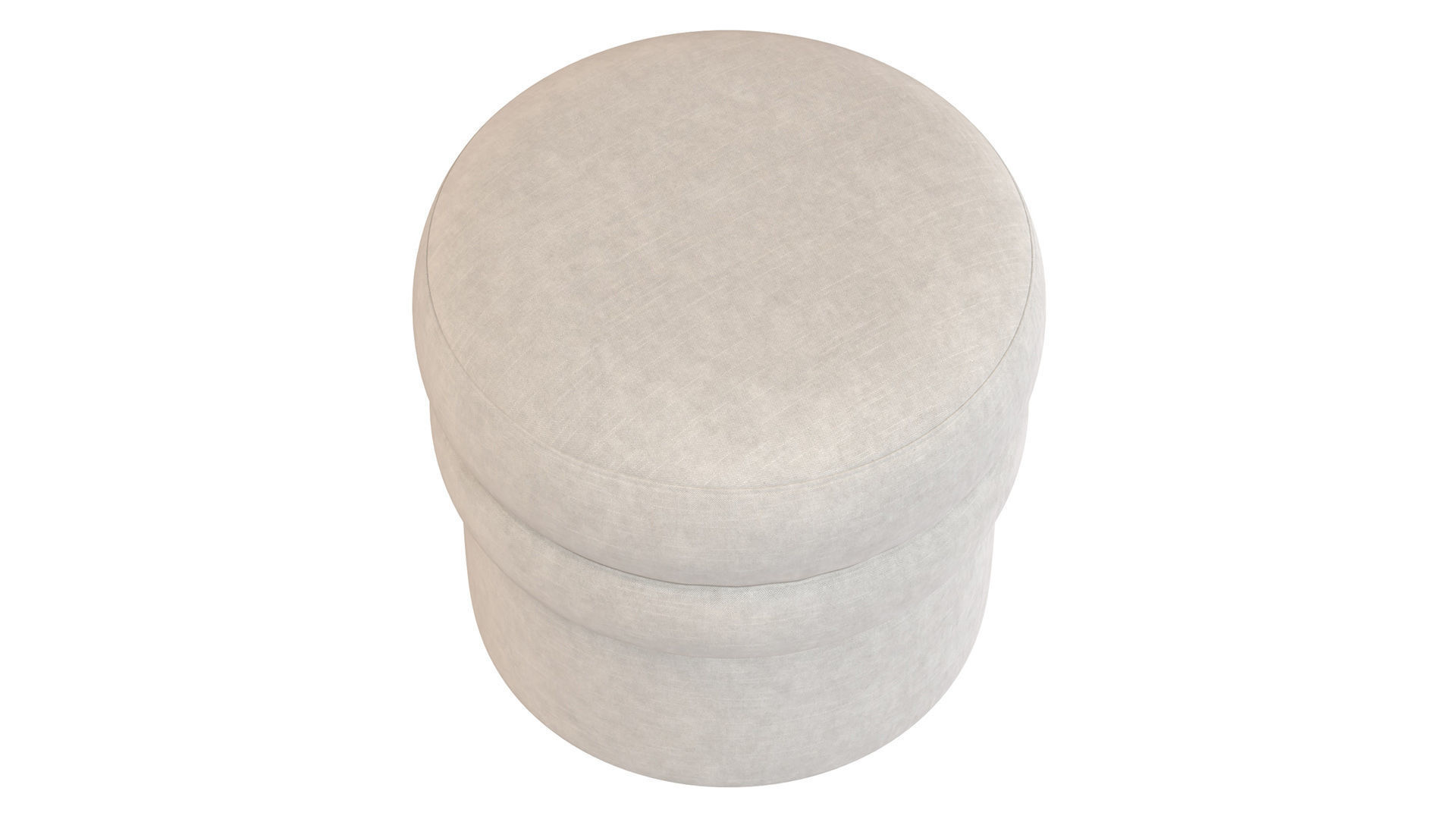  LIFE INTERIORS COLLECTION Monet Ottoman round pouf 3D model_5