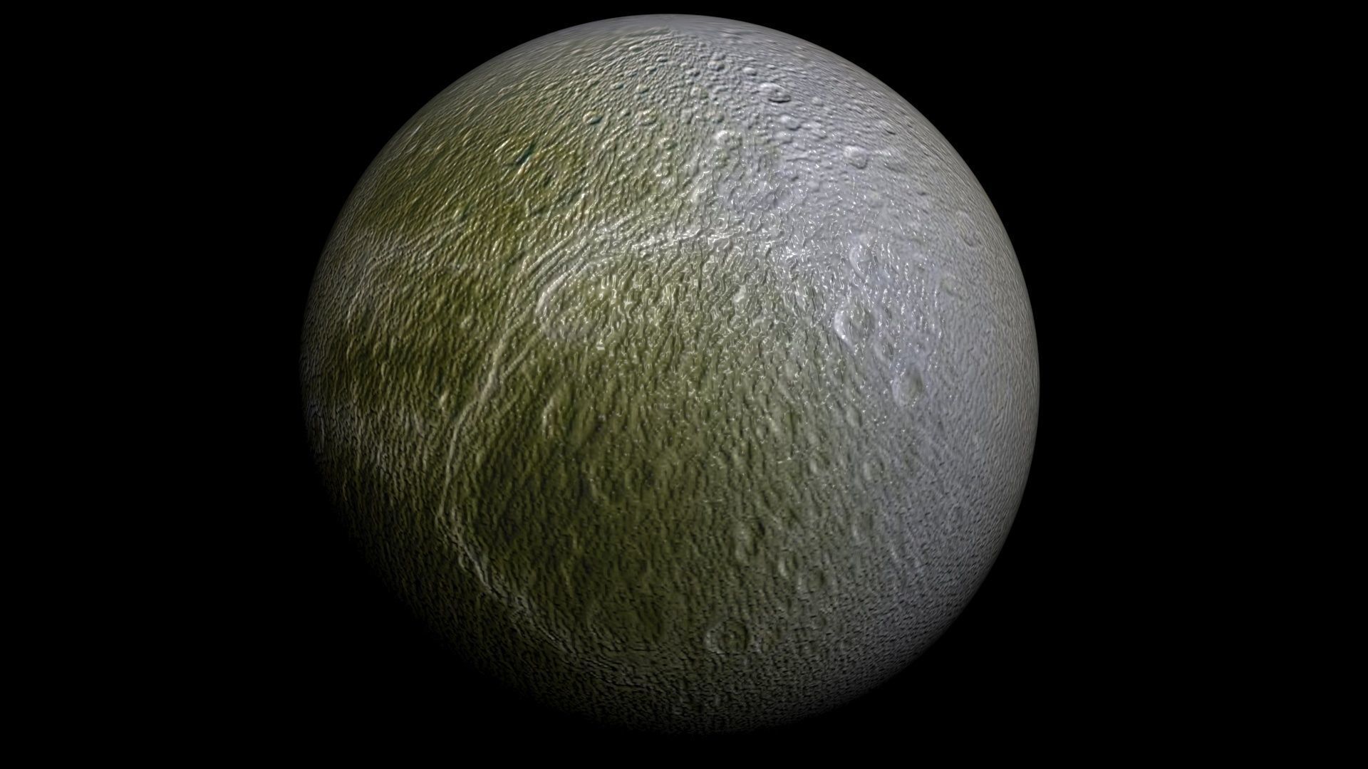Dione Planet 3D model_5