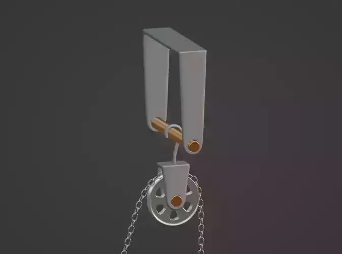 Pulley with chain - Polea con cadena