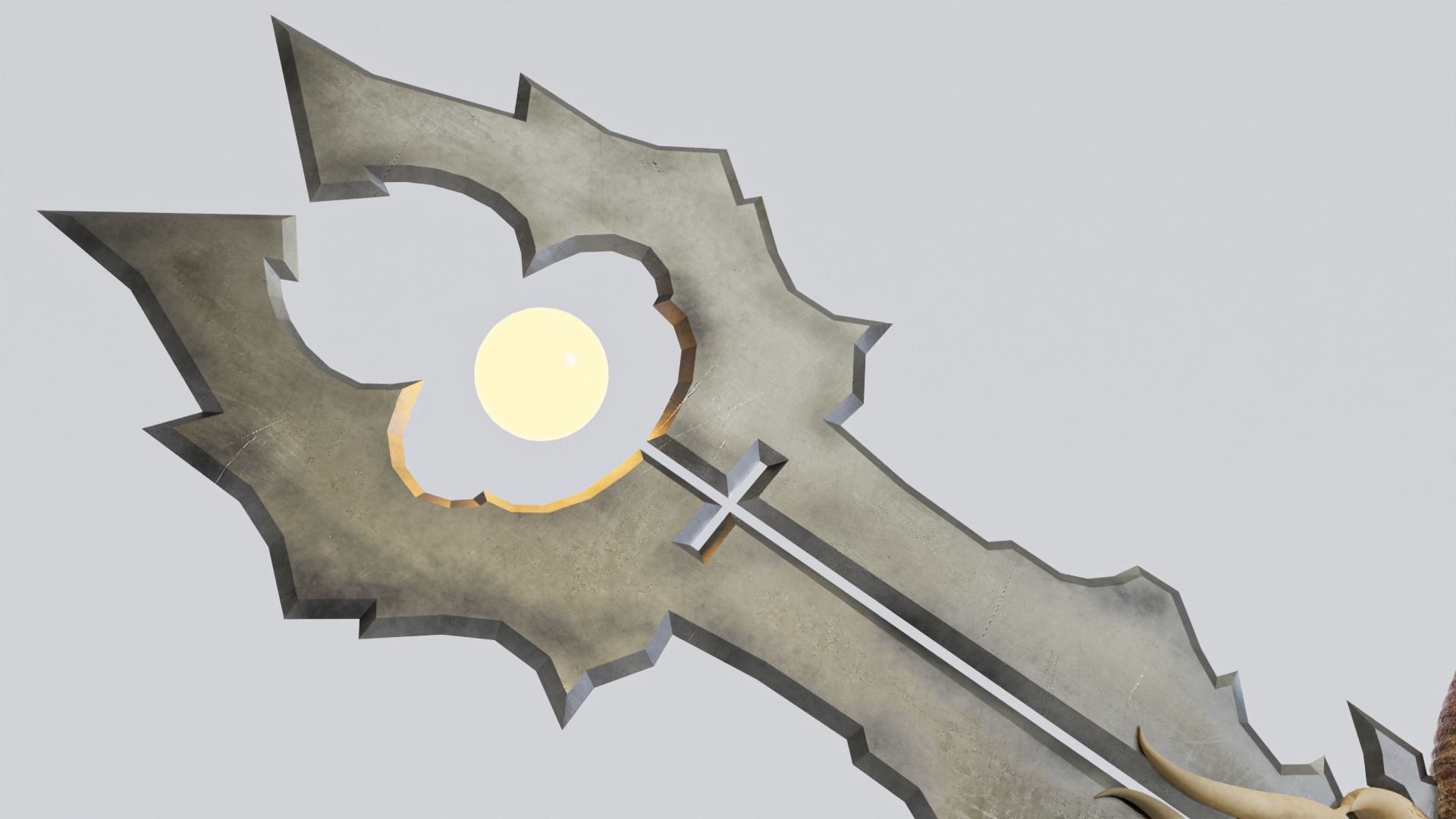 Fantasy Sword Low-poly 3D model_4