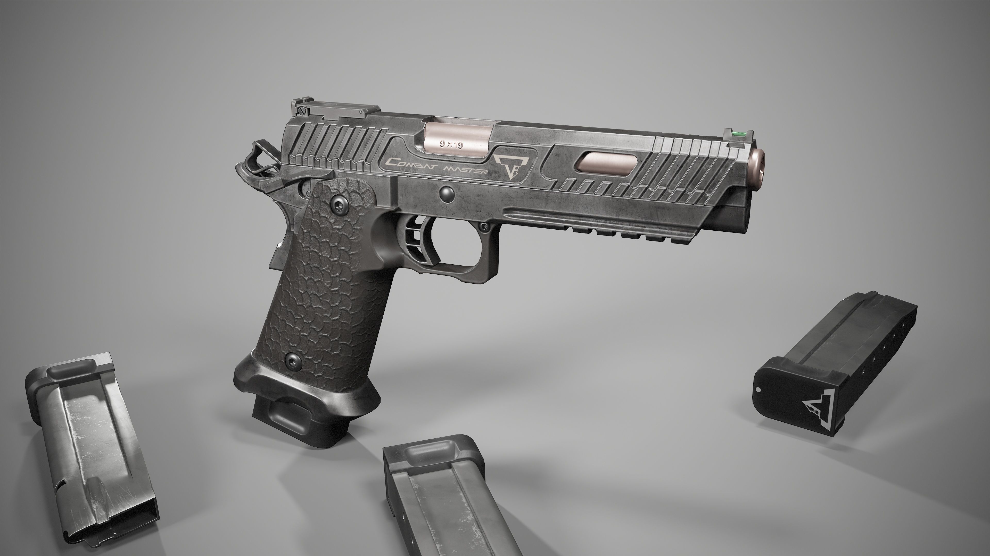 Taran Tactical STI 2011 Low Poly Game Ready PBR Low-poly 3D model_1