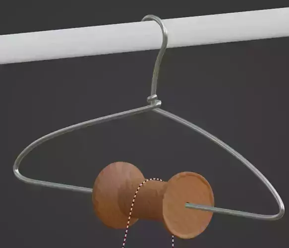 Pulley with reel - Polea con carrete