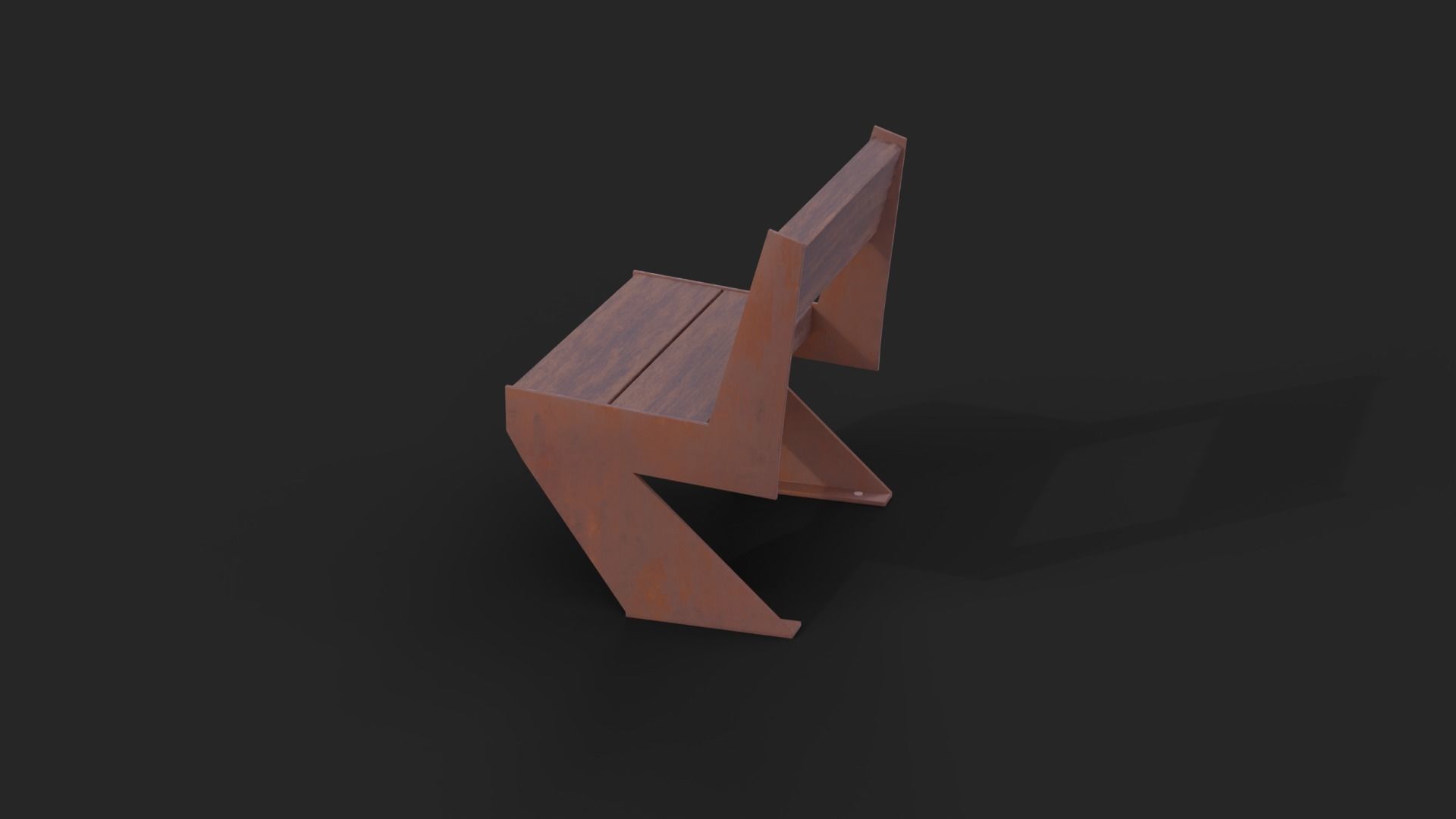 Collection of two Mediterraneo benches Low-Poly  Low-poly 3D model_4