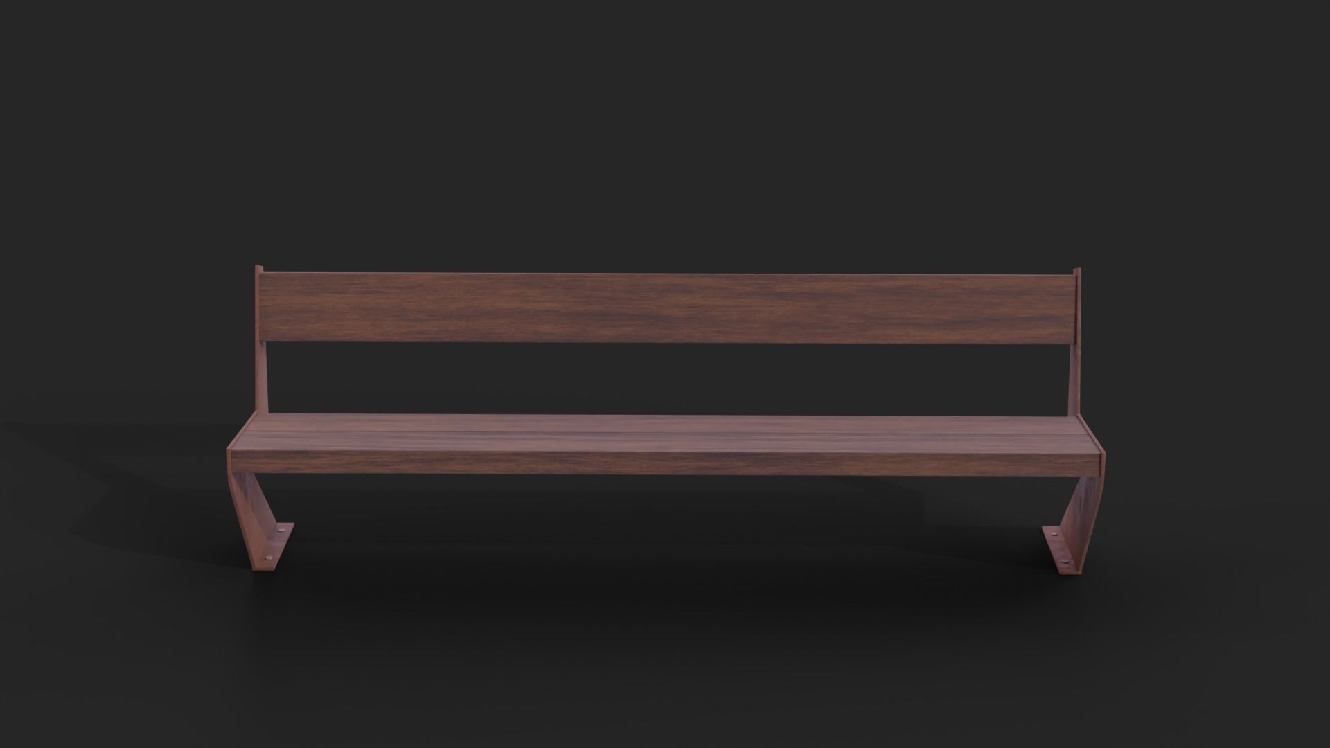 Collection of two Mediterraneo benches Low-Poly  Low-poly 3D model_7